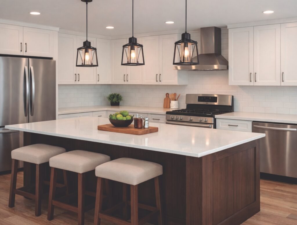 Kitchen countertop imagery used in the Belle Plaine Countertops website project
